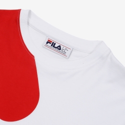 Fila Logo Round - Miesten Poolopaita - Valkoinen | FI-37281